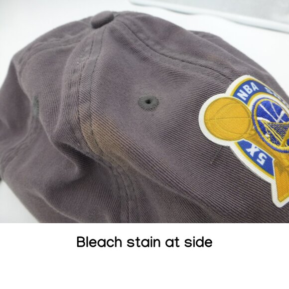Adidas Golden State Warriors 5 Times NBA Champion Adjustable Hat (Bleach Stain) - Picture 8 of 11